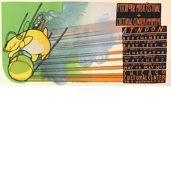Pitchfork Music Festival Poster by Jay Ryan