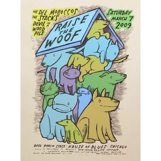 Raise the Woof Benefit Poster by Jay Ryan