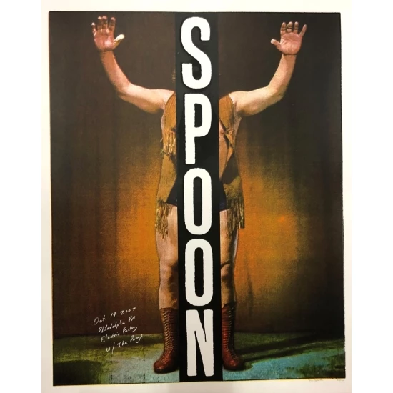 Spoon concert poster by Jon Smith