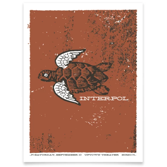 Interpol Concert Poster by Micah Smith