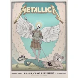 Metallica Prague concert poster by Hokum Press