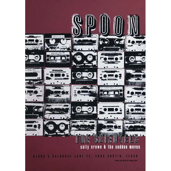 Spoon Concert Poster by Jaime Cervantes