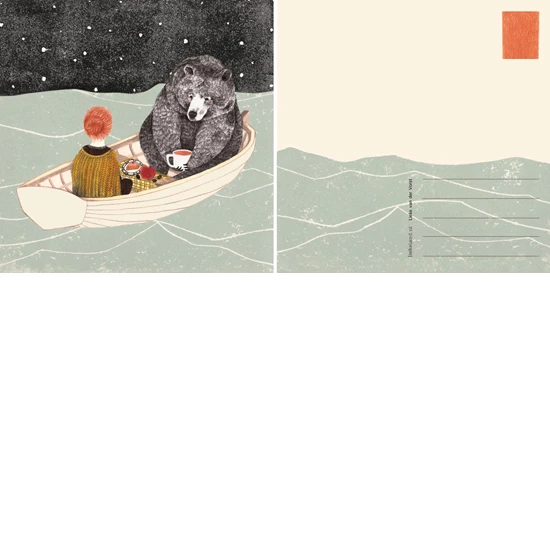 Op zee postcard by Liekeland