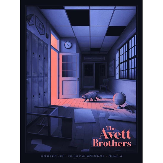 The Avett Brothers concert poster by Nicholas Moegly