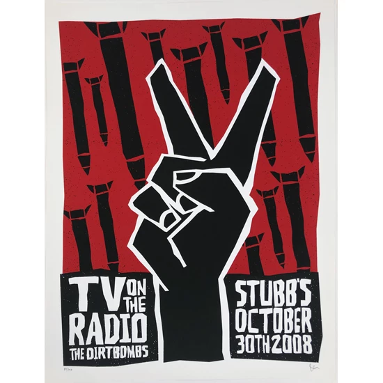 TV on the Radio Austin Concert Poster by Jaime Cervantes