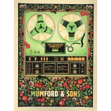 Mumford and Sons concert poster by Methane Studios