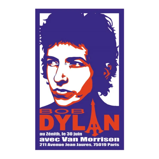 Bob Dylan Paris 1999 Concert Poster