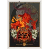 Slayer concert poster by Vance Kelly