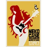 Neko Case concert poster by Jaime Cervantes