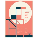 Treasure Island Music Festival concert poster by Jason Munn