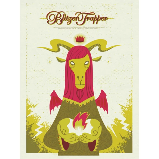 Blitzen Trapper concert poster by Spike Press