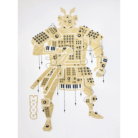 Moog Fest 2012 poster by Spike Press