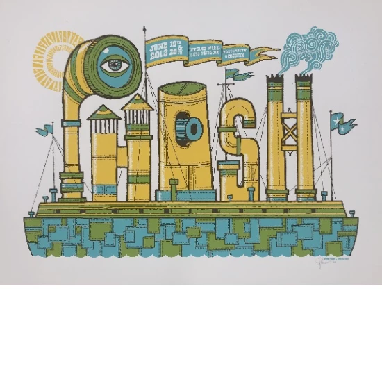 Phish concert poster by Spike Press
