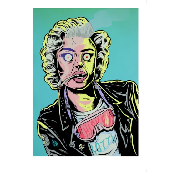 Whiskey Throttle Marilyn by Ryan Roadkill