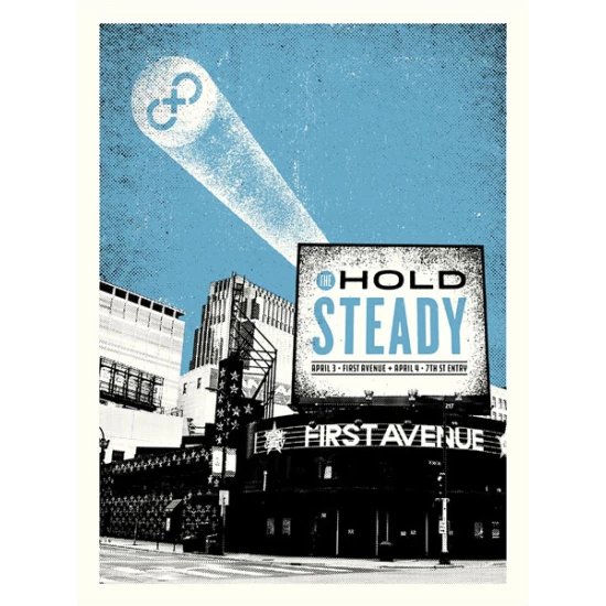 The Hold Steady Minneapolis concert poster by Aesthetic Apparatus