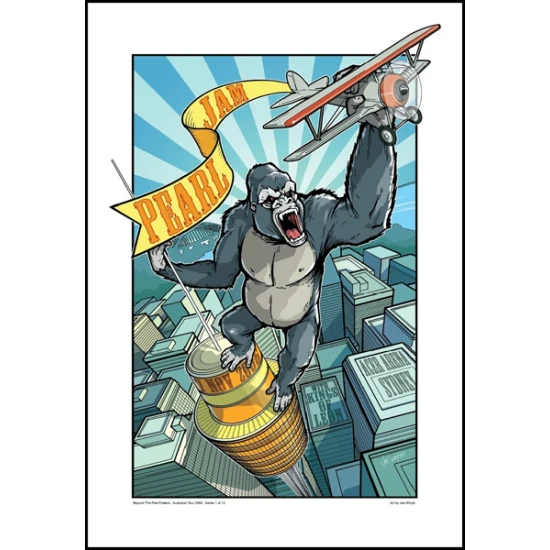 Pearl Jam Australia Sydney Concert Poster by Joe Whyte