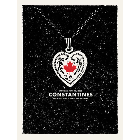 The Constantines Concert Poster by Aesthetic Apparatus