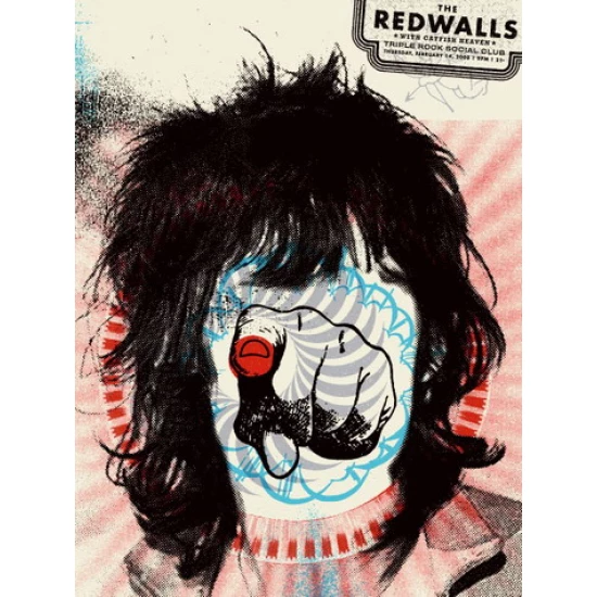 The Redwalls Concert Poster by Aesthetic Apparatus