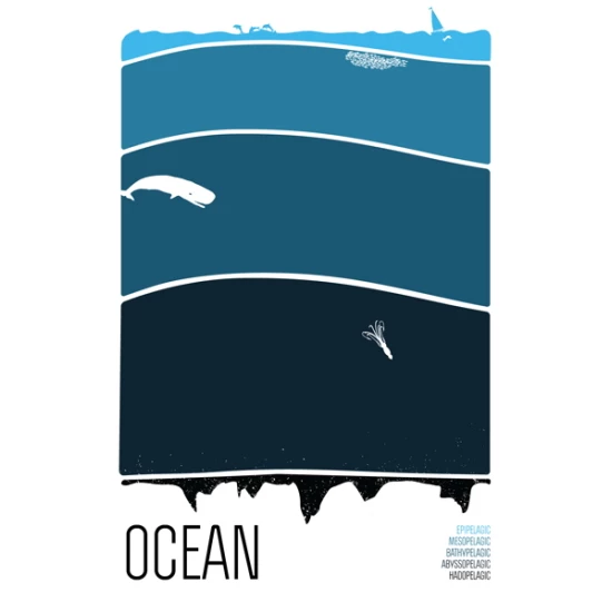 Ocean print by Brainstorm