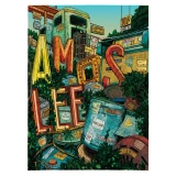 Amos Lee Summer 2019 Tour poster by Landland