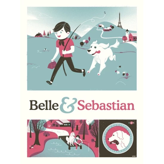 Belle & Sebastian concert poster by Delicious Design League