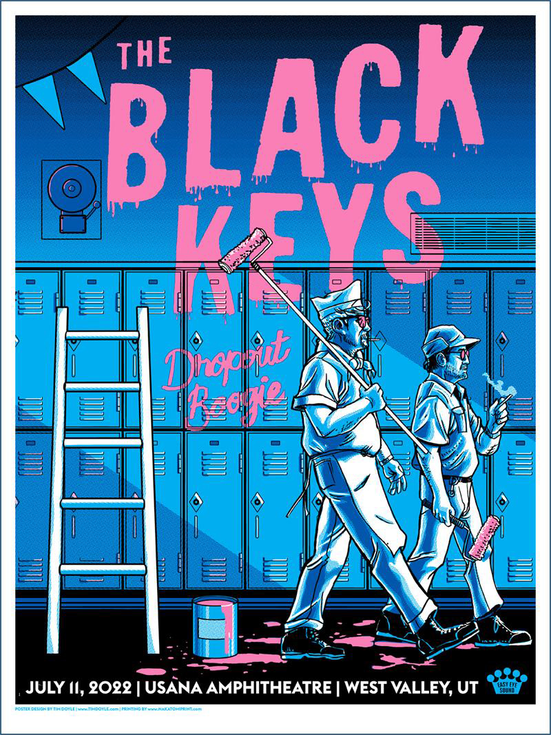 The Black Keys 2022 concert poster by Tim Doyle Poster Cabaret