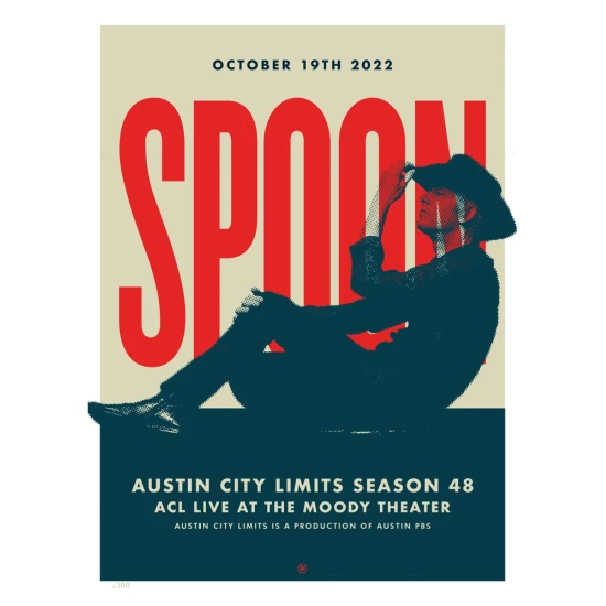 Spoon Austin City Limits 2022 concert poster