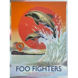 Foo Fighters Christchurch foil concert poster by Chris Thornley