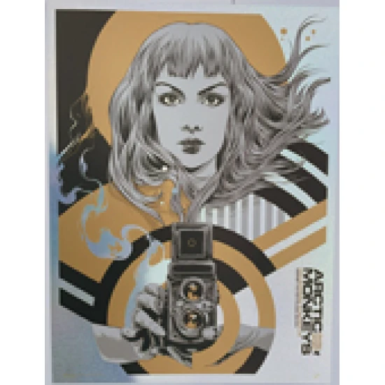 Arctic Monkeys 2023 Metallic Gold Foil concert poster by Ken Taylor - Image 2