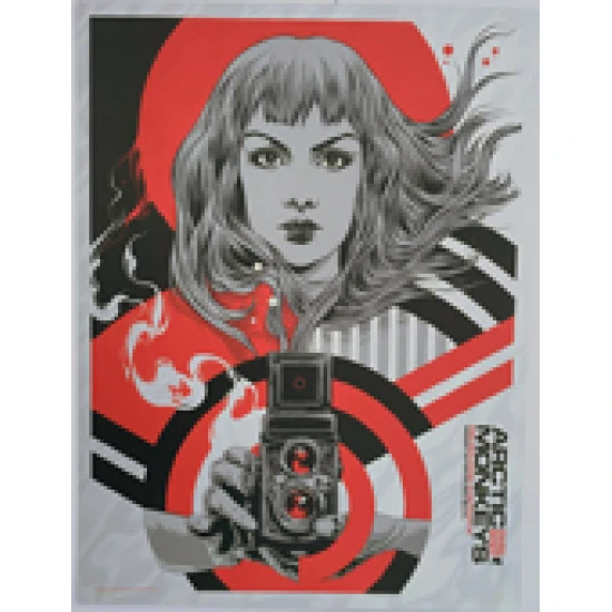 Arctic Monkeys 2023 Red Silk Foil concert poster by Ken Taylor - Image 2