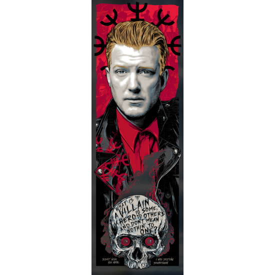 Josh Homme Queens of the Stone Age Portrait Black Foil Rhys Cooper